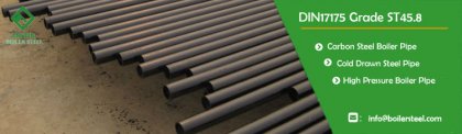 Din 17175 St45.8 seamless carbon steel pipe production